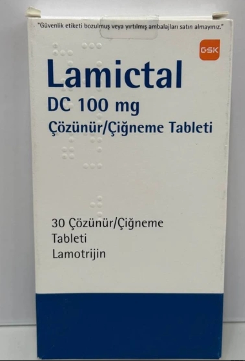 قرص لامیکتال ۱۰۰ میلی گرم Lamictal 100 mg Tab